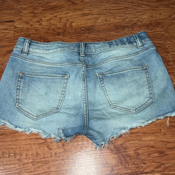 2 pairs of PINK jean shorts - Picture 3 of 7